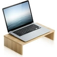 thumbnail image 3 of FITUEYES Computer Monitor Stand Riser for Wide Printer/Laptop/TV Riser Desk for Home and Office Oak, 3 of 7