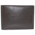 thumbnail image 7 of Marshal Soft Leather Kids Slim Thin Coin Pouch Bifold Wallet Brown, 7 of 7