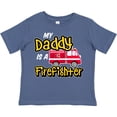 thumbnail image 3 of Inktastic My Daddy is a Firefighter with Fire Truck Boys or Girls Toddler T-Shirt, 3 of 5