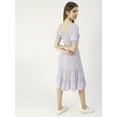 thumbnail image 2 of Moomaya Square Neck Tiered Dress, Knee Length Flared Smocked Summer Dress, 2 of 8