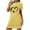Yellow6, variant on Jgppe Valentine Nightgowns for Women Casual Printed Comfy Pullover Short Sleeve Nightshirt Sleepwear
