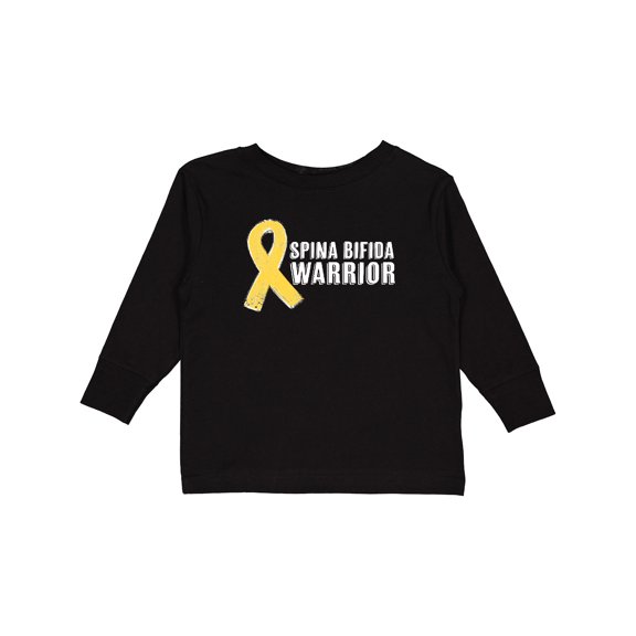 Inktastic Spina Bifida Warrior Boys or Girls Long Sleeve Toddler T-Shirt