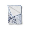 thumbnail image 2 of Sea Animals Soft Flannel Fleece Blanket, Sketch of Scuba Diver Holding Fin of Dolphin over Coral Reefs Fish Underwater, Cozy Plush for Indoor and Outdoor Use, 50" x 60", Multicolor, by Ambesonne, 2 of 6