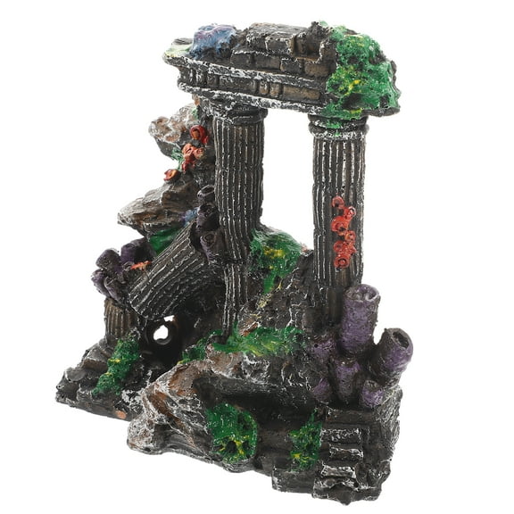 The Office Decor Decore Aquarium Landscaping Fish Tank Simulation Roman Colosseum Accessories Home Decorations Ruins Miniature