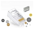 thumbnail image 4 of Conectores RJ45 Cat6 VIVOCH C6 de 2 piezas con blindaje metálico, 50 unidades, 4 of 6