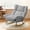 Gray, variant on SJZNOI Comfy Upholstered Rocking Glider Chair, Adjustable High Backrest & Spacious Seat Design, Versatile Accent Chair for Bedroom and Living Room Daily Relaxation (Beige)