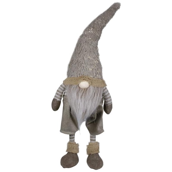 21 x 6.75 x 4.75 in. Standing Gnome Tabletop Christmas Decoration, Beige