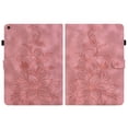 thumbnail image 3 of Case for Samsung Galaxy Tab A 10.1 2019 SM-T515/SM-T510, Flower Pattern PU Leather Multi-Angle Viewing Stand Shockproof Flip Case with Card Slot, Magnetic Clasp, Pencil Slot, Pink, 3 of 11