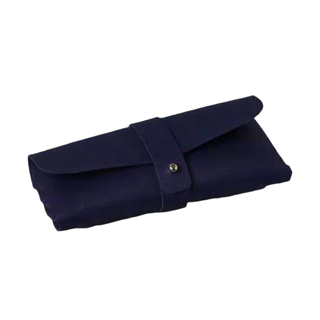 OUSITAID Glasses Case Scratch-resistant Large Capacity Space-saving Soft Flocked Lining Protective Faux Leather Dustproof Sunglasses Case Daily Supply