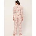 thumbnail image 4 of Moomaya Sleepwear, Printed Pajama And Shirt Set, Button-Down Loungewear 2 Pcs Nightsuit Pjs, 4 of 9