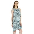 thumbnail image 3 of Moomaya Summer Beach Wear Short Dress For Womens Printed Sleeveless Tie-Up Midi Dress, 3 of 7