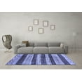 thumbnail image 3 of Ahgly Company Indoor Rectangle Abstract Blue Modern Area Rugs, 7' x 10', 3 of 4