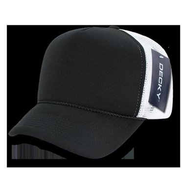 Decky 212 Ind. Mesh Cap, Blk/Blk/Wht