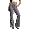 thumbnail image 3 of Yoga Pants for Women Ihhxva High Waisted Wide Leg Elastic Waist Leggings Adjustable Gym Running Daily Wear Workout S-2XL, 3 of 8