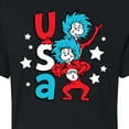 thumbnail image 3 of Dr. Seuss - USA Things - Juniors Cropped Cotton Blend T-Shirt, 3 of 6