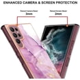 thumbnail image 4 of For Samsung Galaxy S21 FE Case Hard back Marble Pattern Slim Design Enhanced Camera and Screen Protection Girls and Women Cover, 4 of 5