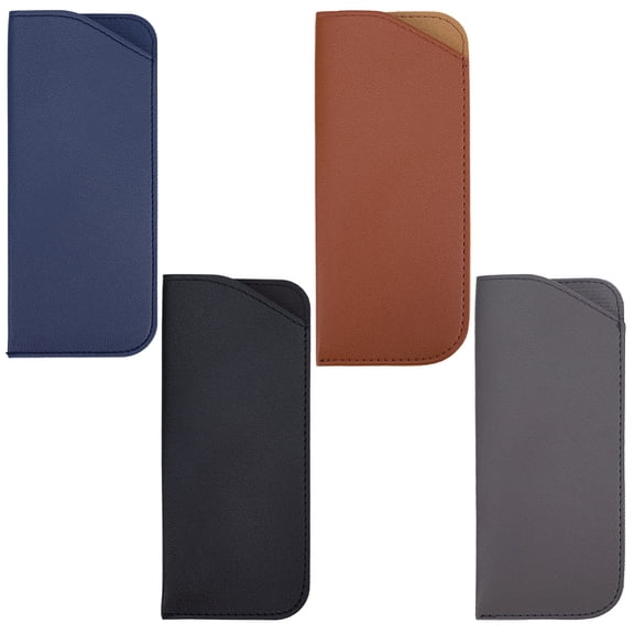 4 Pcs Slim Glasses Case Leather Sunglasses Cases Pouch Portable Soft Eyeglasses Holder Travel Lightweight Spectacl DIY