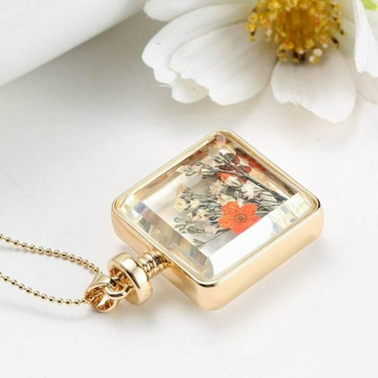 Dried flower locket deals