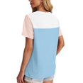 thumbnail image 2 of Camisetas WIHOLL 2025 para mujer, algodón, holgadas, color azul L, 2 of 4