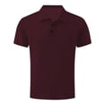 thumbnail image 2 of Men's Solid Short Sleeve Turn-Down Collar Ice Silk Casual Business T-Shirt, 2 of 6