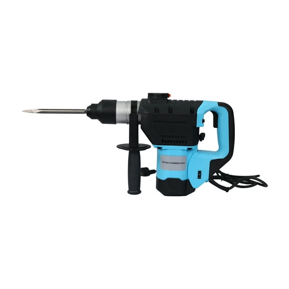 【LuckyNote】3-Function SDS Plus Rotary Hammer (1100W) - 1-1/2" Concrete/Metal Drill, Safety Clutch, Lightweight Design (Blue Black)