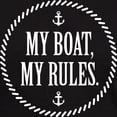 thumbnail image 3 of CafePress - My Boat, My Rules Dark T Shirt - Men's Classic Graphic Cotton T-Shirt, 3 of 4