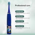 thumbnail image 5 of Cepillo de dientes eléctrico para niños, limpieza sónica, dibujos animados para niños, cinturón de repuesto para cepillo de dientes, patrón de dibujos animados, 5 of 5