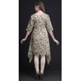 thumbnail image 2 of Bimba Pink Bird & Floral Printed Asymmetrical Kurti Tops For Women Indian Summer Dress Tunic XX-Large, 2 of 6