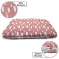 thumbnail image 3 of Cartoon Pet Bed, Stars and Dots Filled Background with Hand Drawn Clouds Pastel Colored Pattern, Chew Resistant Pad for Dogs and Cats Cushion with Removable Cover, 24" x 39", Multicolor, by Ambesonne, 3 of 4