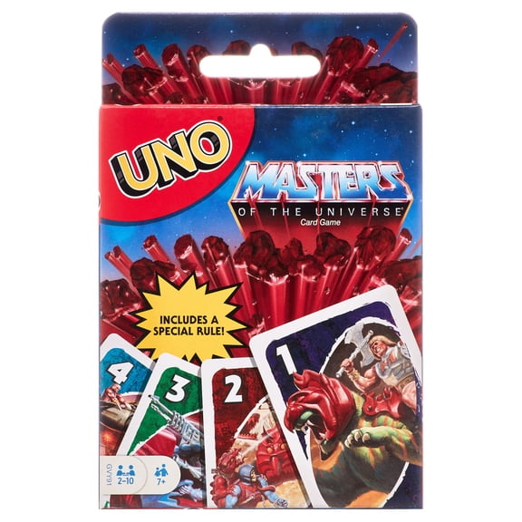 UNO Masters of the Universe Card Game for Kids & Adults with Special Rule for 2-10 Players