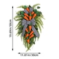 thumbnail image 3 of Grande Carotte de Pâques avec Nœuds Adaptée pour une Utilisation à la Porte d'Entrée. Carotte en Forme de Goutte Adaptée pour Murs Intérieurs et Extérieurs, 3 of 6