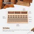 thumbnail image 4 of Porte-outil en Cuir en Bois avec 98 Trous, Support d'Outils d'Artisanat en Cuir Perforé avec Boîte de Rangement, 4 of 6
