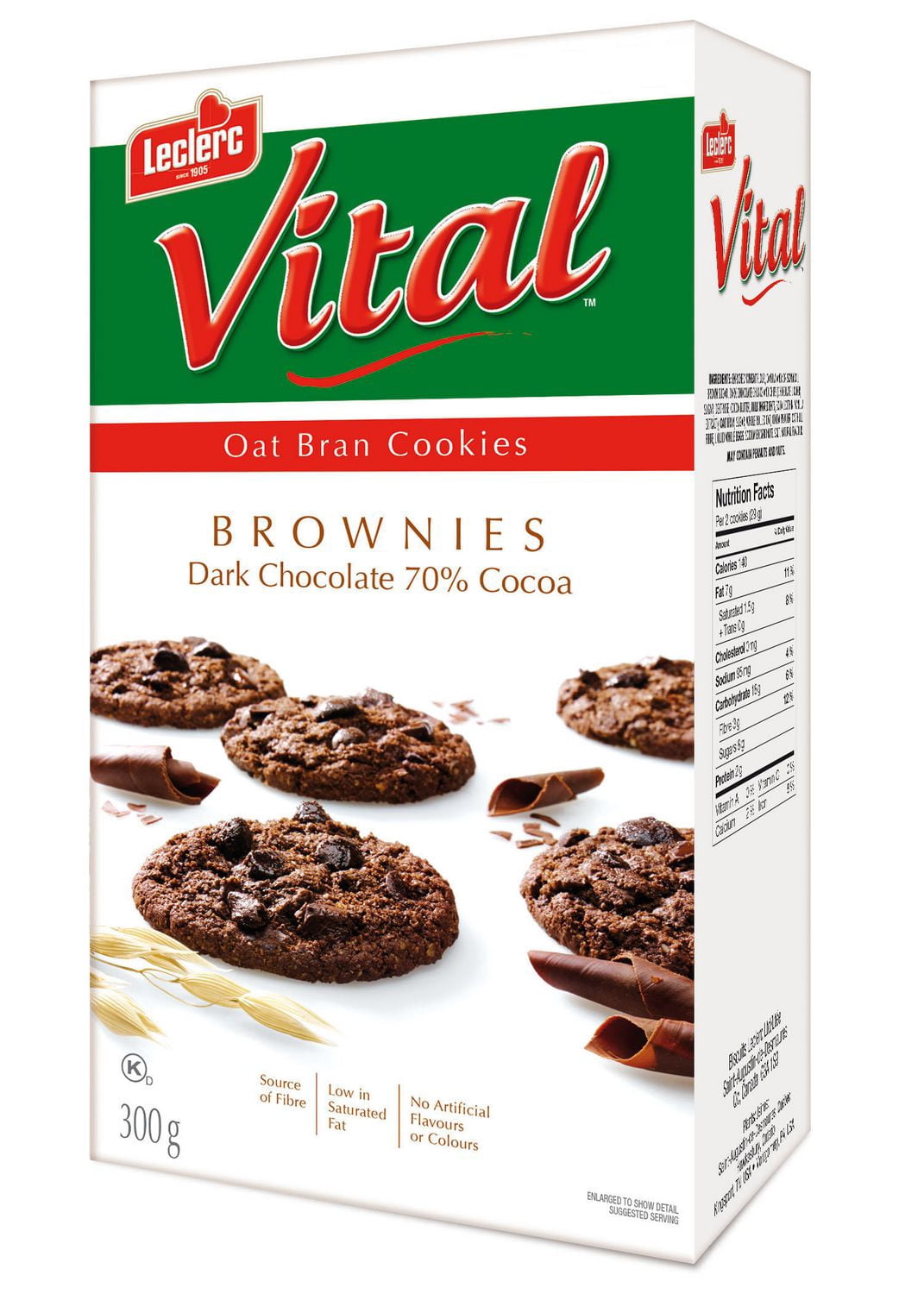 Vital Brownie Chocolate 70% Cookie 300g
