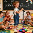 thumbnail image 3 of Yucurem 2026 Star Microphone with Stand, All in One Microphone Toy for Birthday Parties Singing, Portable Karaoke Machine for Singing, Music Play for Kids (Black), 3 of 6