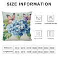 thumbnail image 5 of Patifu Spring Summer Decorative Throw Pillow Covers  Blue Hydrangea Flower Bike Just Bloom Porch Patio Outdoor Pillowcase, Love Grows Here Floral Bicycle Cushion Case Home Decor 18x18in, 5 of 5