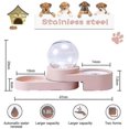 thumbnail image 2 of Double cat bowl, dog bowl, and cat food bowl with pet water dispenser, 2 of 5