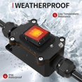 thumbnail image 5 of Waterproof Inline Switch 12V DC 20A 2 Position on/Off Toggle Switch, 5 of 5