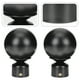 thumbnail image 4 of 2 piezas Cortina de hierro Finials Cortina Finial de la tapa del extremo para la decoración de la cortina, 4 of 5