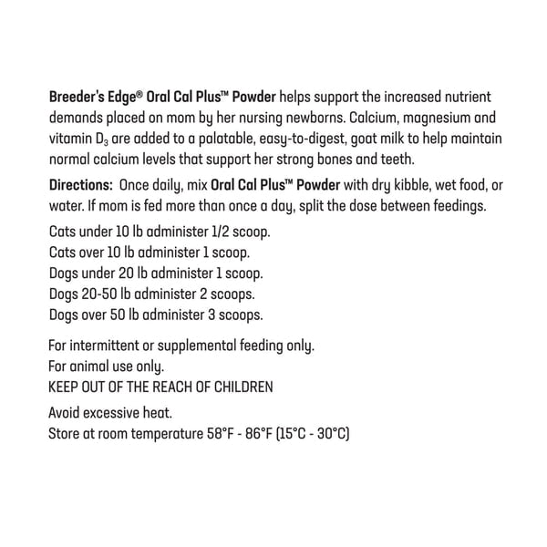 Oral cal plus for dogs outlet