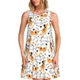 thumbnail image 1 of Lukts Robe Sans Manches Mignonne pour Femmes, Robe d'Été à Col Rond avec Poches, Adaptée à la Vie Quotidienne, Plage, Fête, 1 of 7