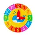 thumbnail image 2 of Piezas de juguete de tablero sensorial, juguetes de desarrollo de madera para actividades de juegos cognitivos reloj amarillo, 2 of 9