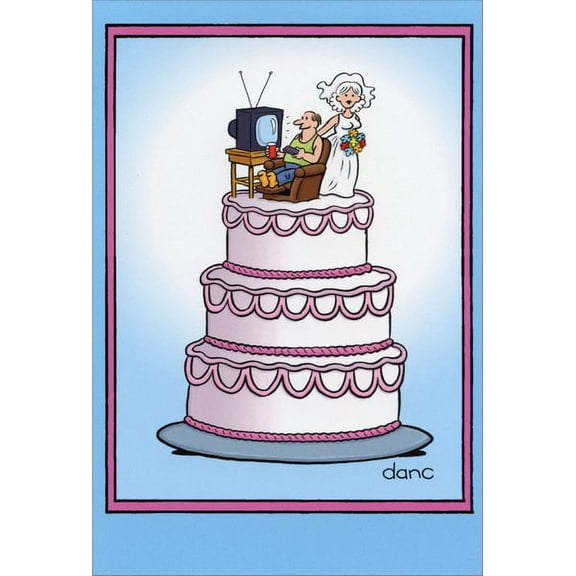 Nobleworks Wedding Cake Funny / Humorous Dan Collins Wedding Anniversary Card