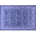 thumbnail image 1 of Ahgly Company Machine Washable Indoor Rectangle Persian Blue Traditional Area Rugs, 2' x 3', 1 of 4
