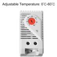 thumbnail image 3 of 2X KTO011 0-60Celsius Interruptor Controlador de Temperatura Compacto Ajustable Normalmente Cerrado (C), Rojo, 3 of 5