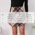 thumbnail image 4 of Lolmot Womens Plaid Flannel Skirts, Y2K Classic Fit High Rise Mini Skirt, Stretchy Pencil Skirts, Fall Winter Business Outfits, 4 of 9