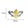 thumbnail image 3 of Mardi Gras Masks Carnival Half Masquerade Masks for Women Men Plastic Mask for Carnival, Prom, Mardi Gras, Venetian, 3 of 4