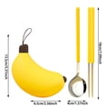 thumbnail image 3 of TIELUTT Ensemble de Cuillère Portable et Baguettes en Acier Inoxydable 304, Couverts de Voyage Mignons, Ensemble de Table de Cuisine Moderne Ronde et Extérieure, Chemin de Table Rond, Tapis de Cuisine Léger, 4 Tapis de Maison et de Place, 3 of 8