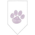 thumbnail image 3 of Pet and Dog Bandana Rhinestone, "Paw Purple", 3 of 10