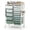 Gradient Green, variant on 15-Drawer Rolling Storage Cart with Metal Tabletop and Pegboard, Scrapbook Paper Office School Organizer,Green