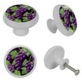 thumbnail image 4 of Grape Fluorescent Drawer Pulls: Round 4-Pack - Glow-in-the-Dark Knobs for Cabinets, Wardrobes, and Dressers - Furniture Decor with Cabinet Handles, Fluorescent Handles, 4 of 6